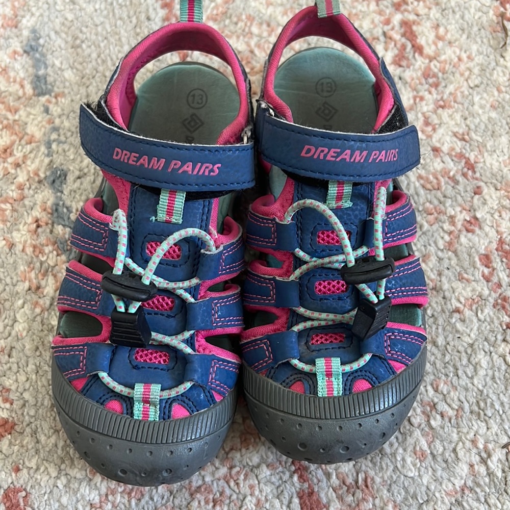 Girl dream pairs water sneakers.